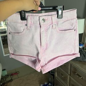 Target/wild fable pink jean shorts size 00 run slightly big